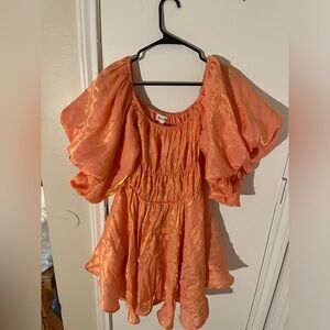 Orange mini dress 🧡🍁